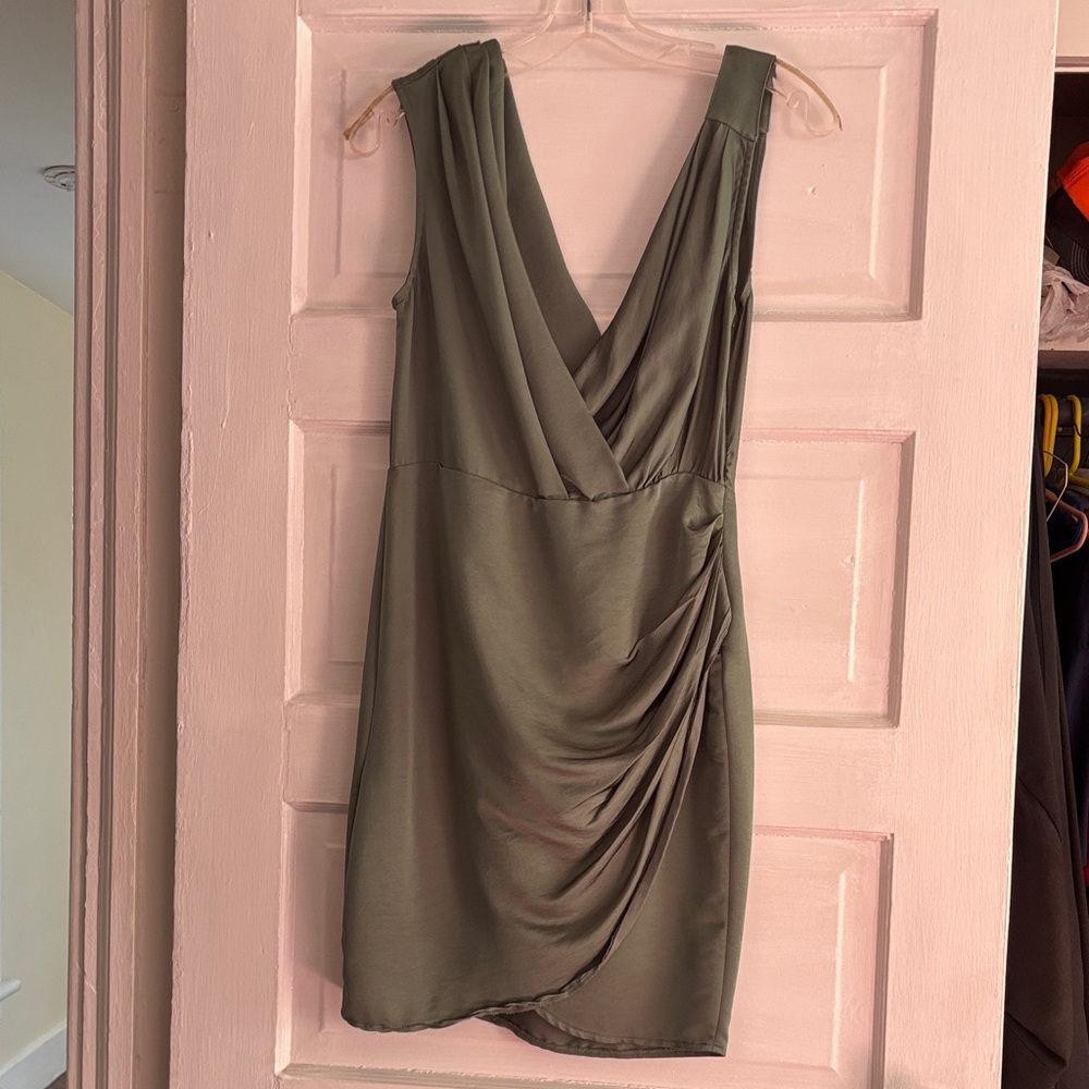 Anthropologie Olive Backless Dress